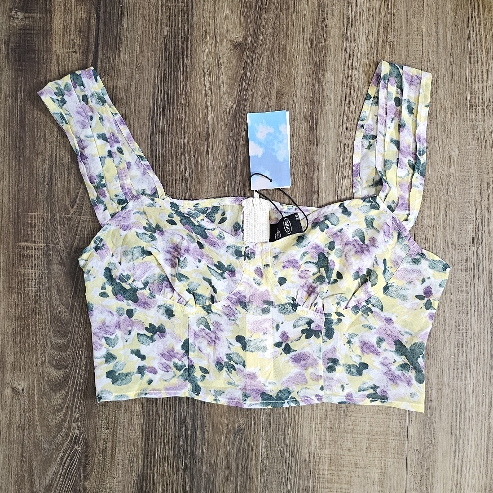 NWT Cider Floral Corset Tank Top - Picture 5 of 7